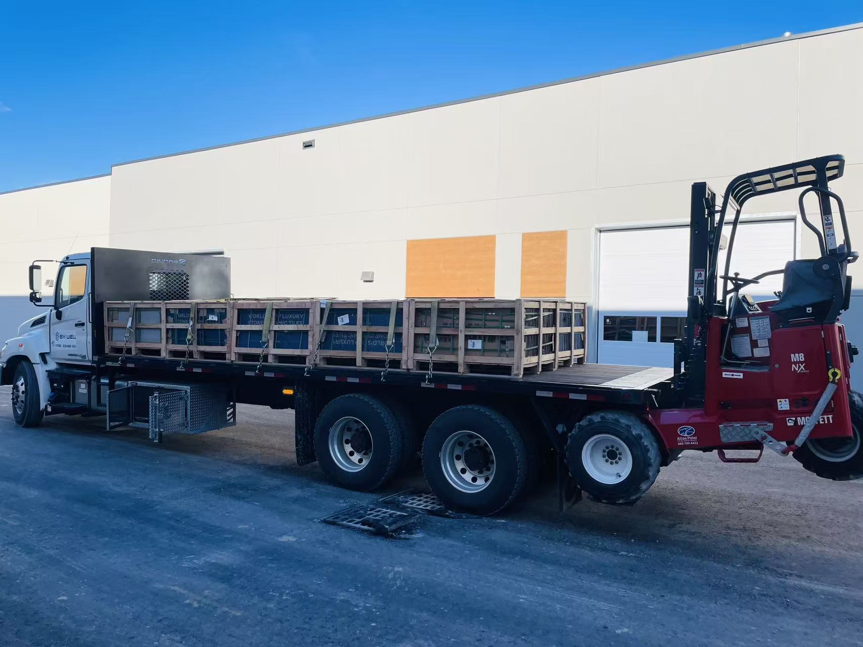 1200箱瓷砖 海运加拿大多伦多 全程33天到门